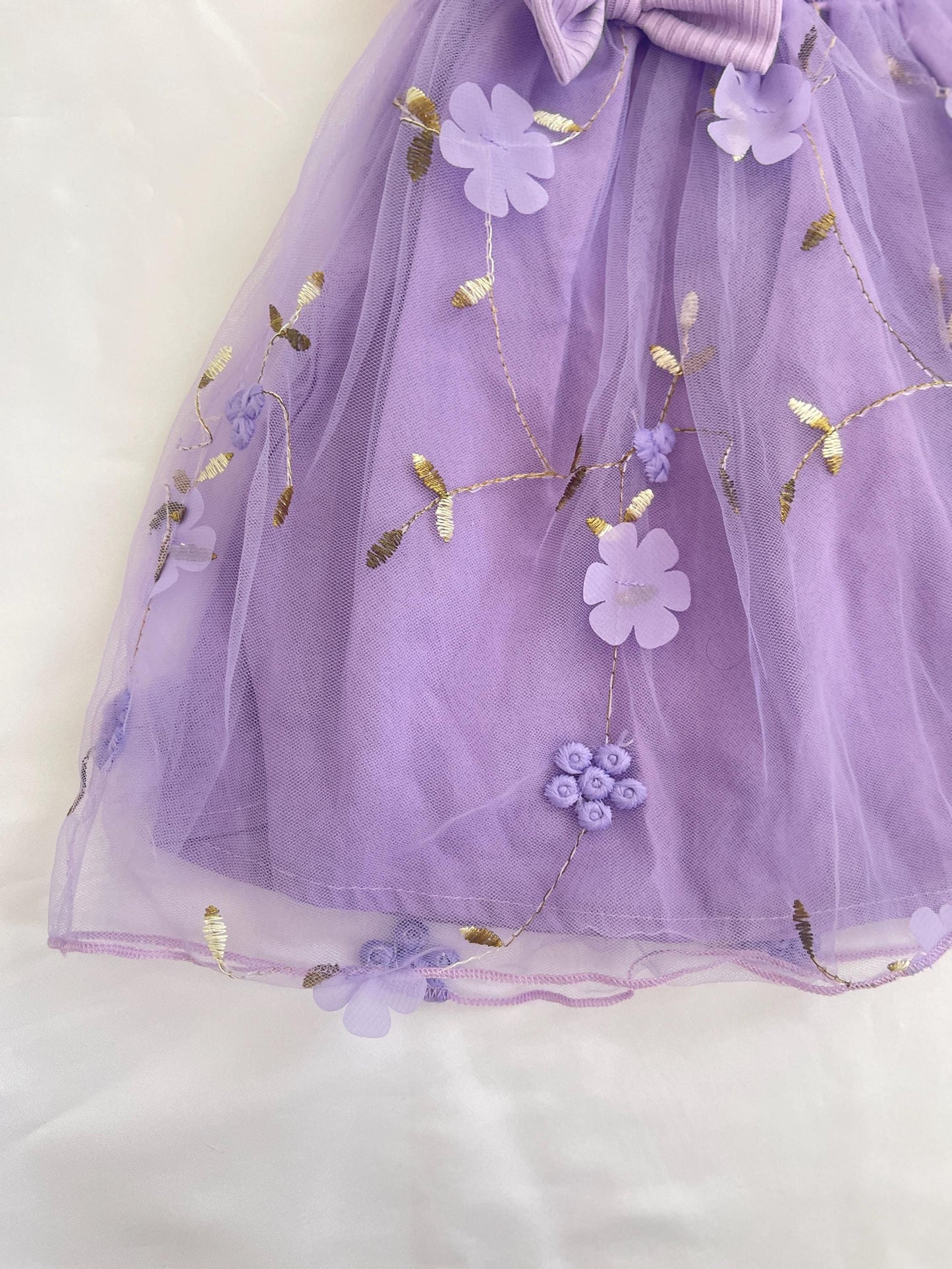 Custom Name 1st Birthday Dress for Baby Girl – Floral Embroidered Outfit for First Birthday Party & Cake Smash – Personalized Baby Girl Gift