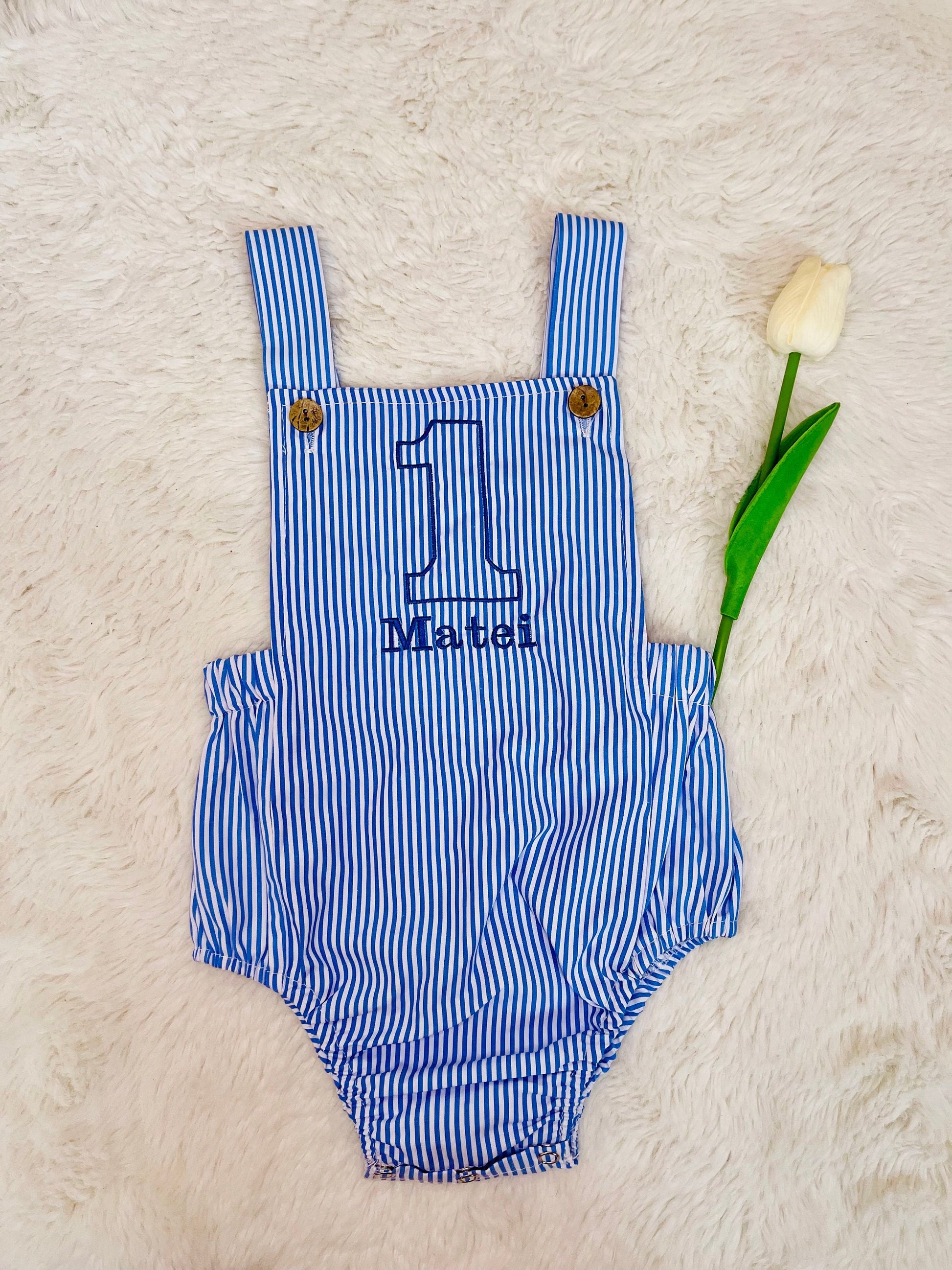 Customized Baby Vest for 1st Birthday - Personalized with Name Embroidery