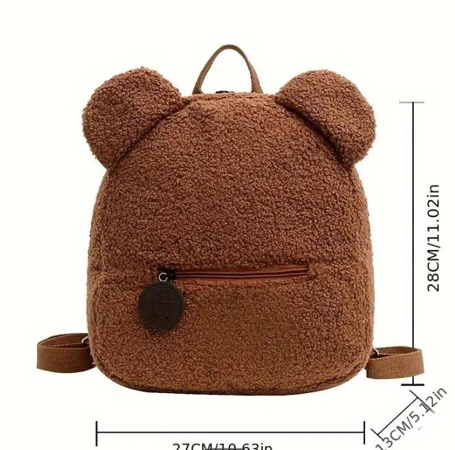 Custom Embroidered Bear Backpack - Adorable Kids Gift for Nursery or School - Personalized & Practical Fun