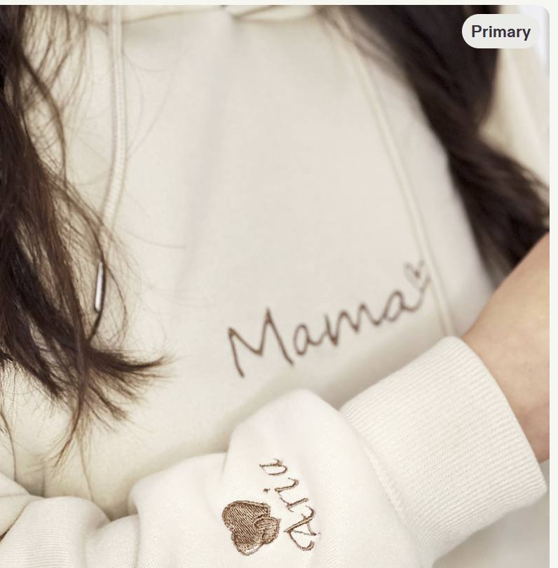 Personalised embroidered clothing