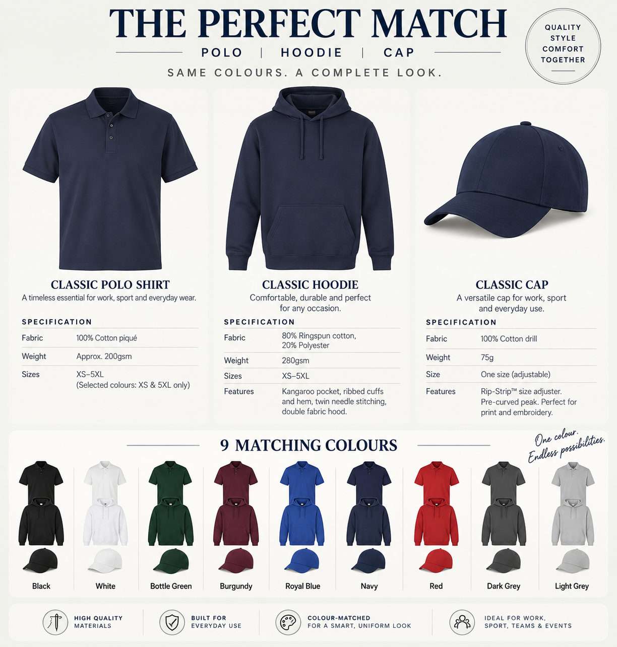 Custom Embroidered Workwear Package – Company Logo Uniform Set - Image 2
