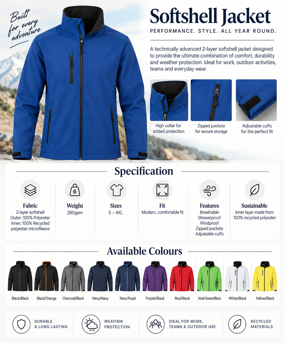 Custom Embroidered Workwear Package – Company Logo Uniform Set - Image 3