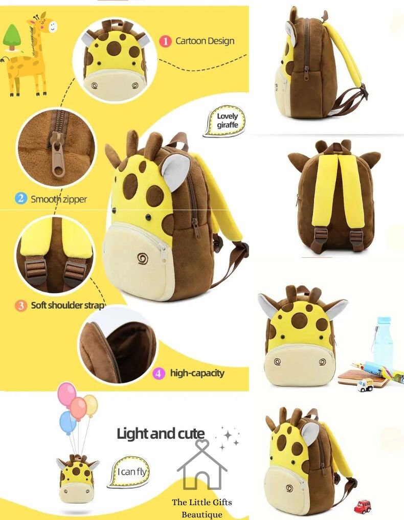 Personalised Animal Backpack – Embroidered Toddler Nursery Bag - Image 4