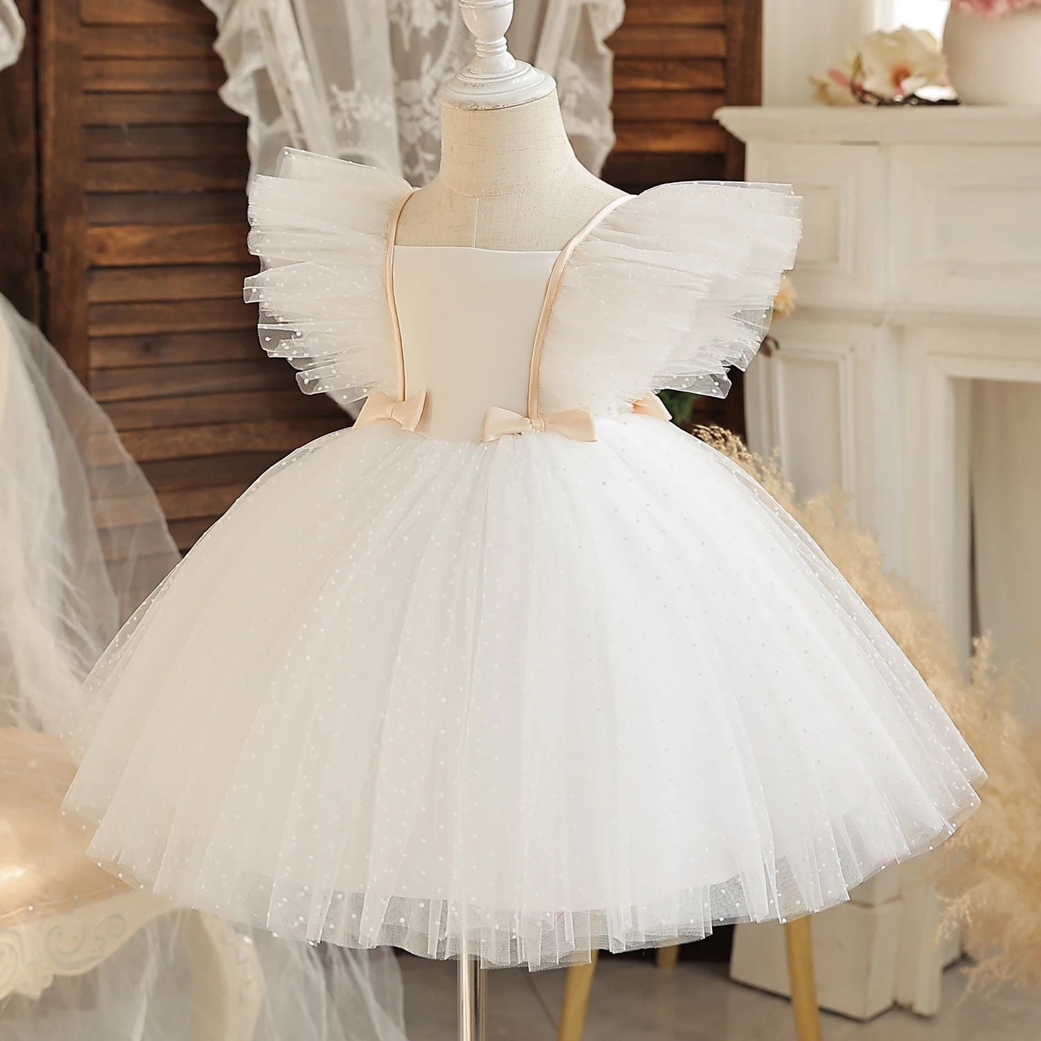 Personalised Girls 1st Birthday Dress – Embroidered Cake Smash Outfit - Image 8