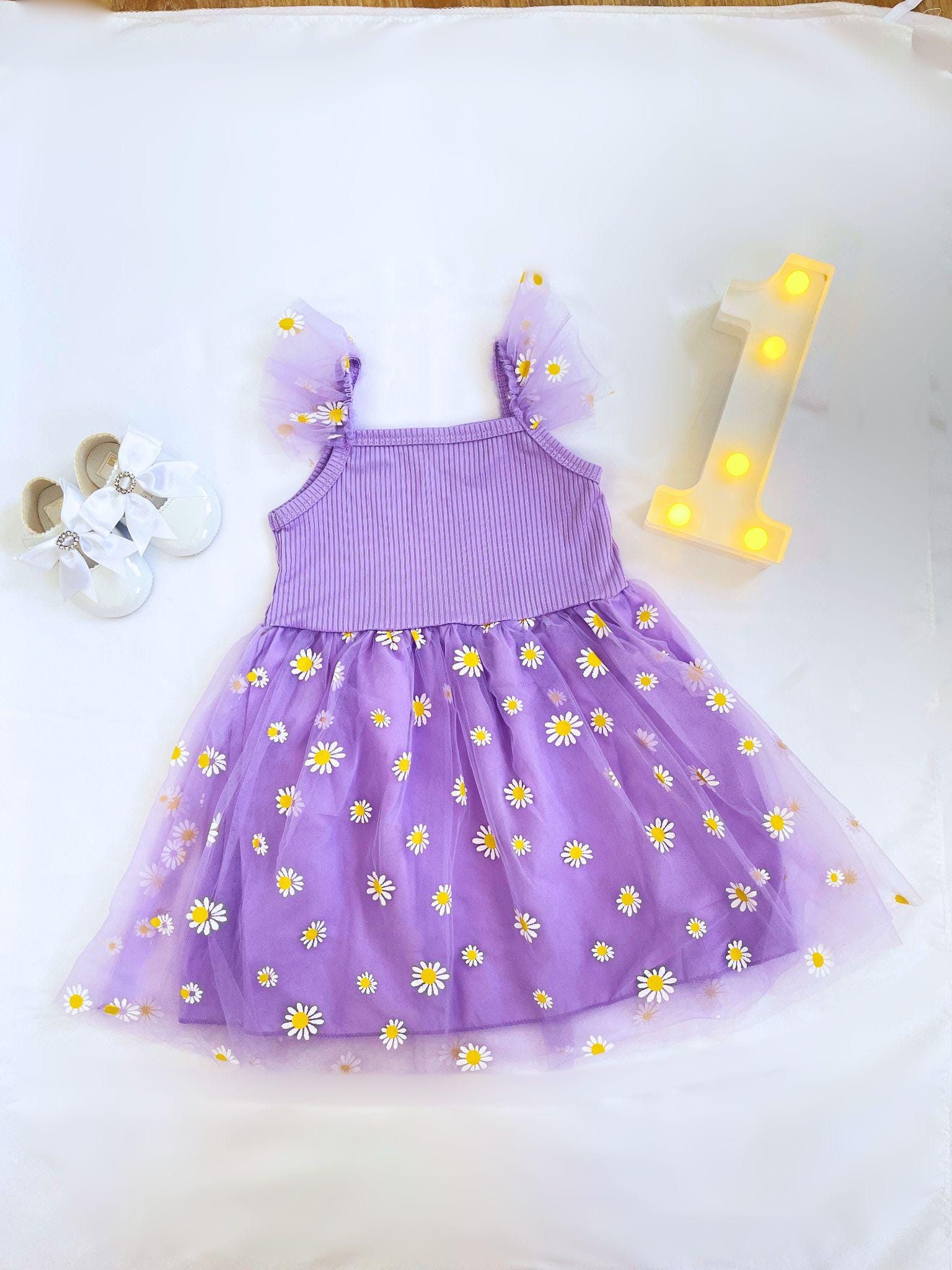 Personalised Baby Girl Floral 1st Birthday Dress – Embroidered Outfit - Image 7