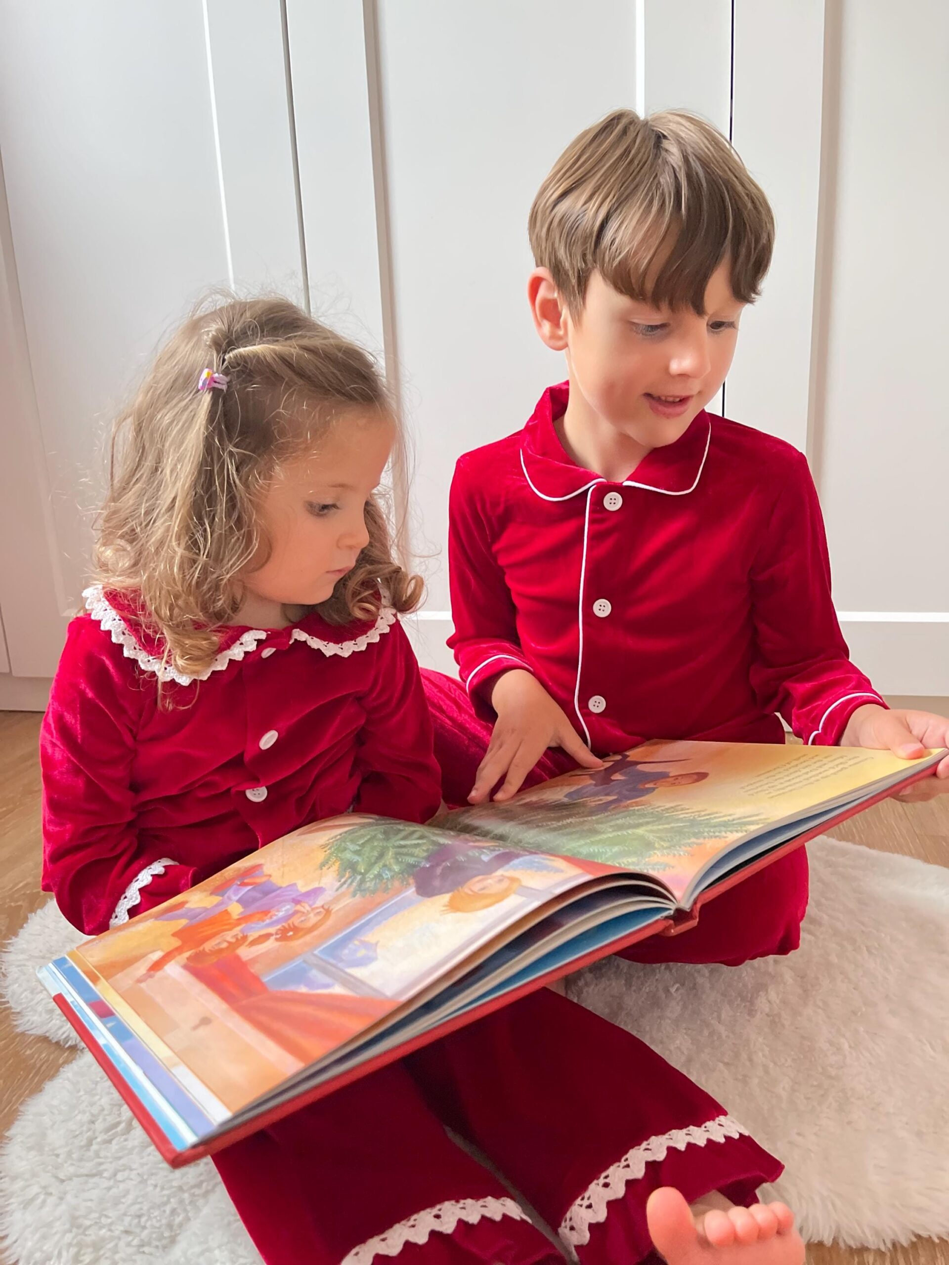 Personalised Red Velvet Christmas Outfit – Embroidered Family Matching Set - Image 12