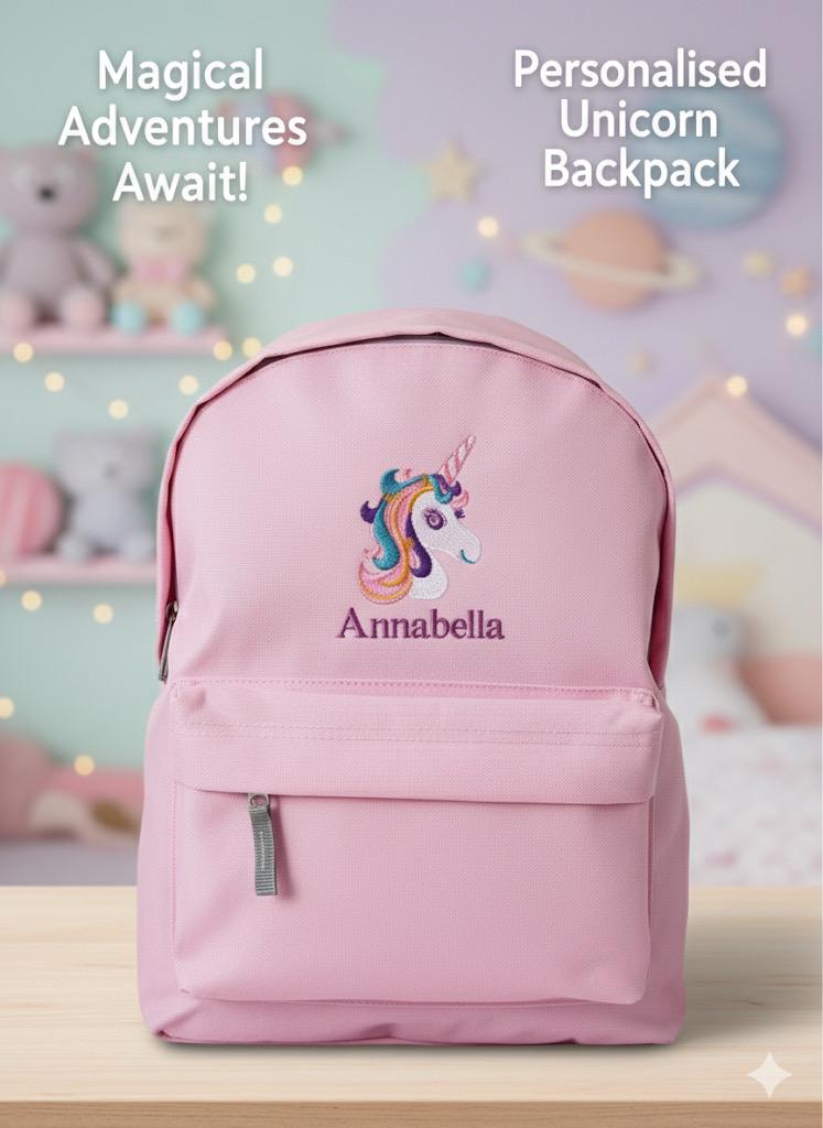 Personalised Kids Nursery Backpack – Embroidered Name School Bag - Image 3