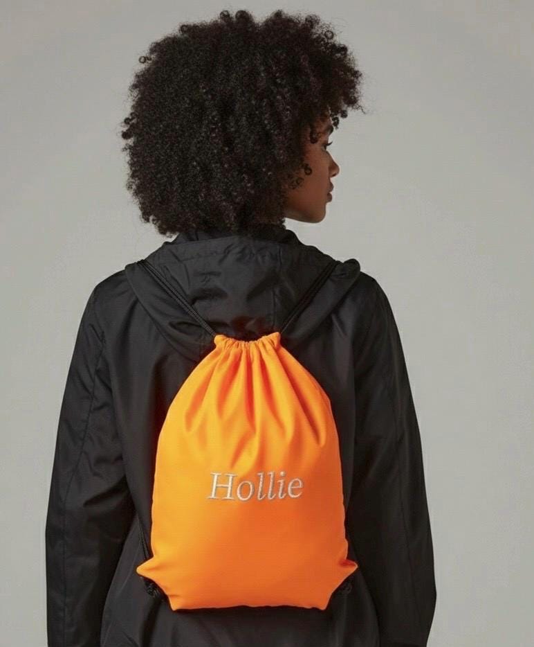Personalised Gym Sack – Water-Resistant Drawstring School Bag - Image 3