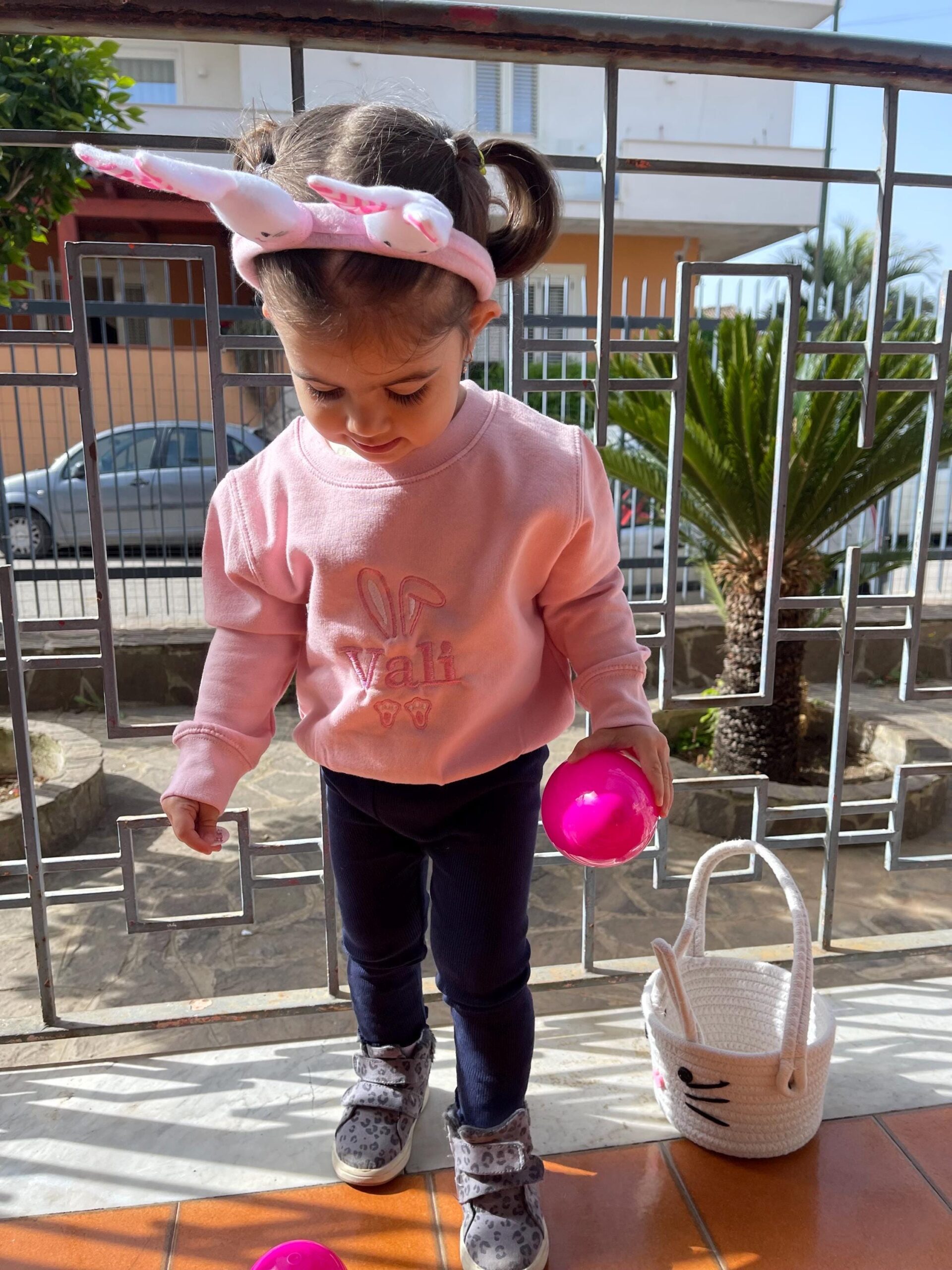 Personalised Kids Easter Jumper – Embroidered Bunny & Name - Image 10