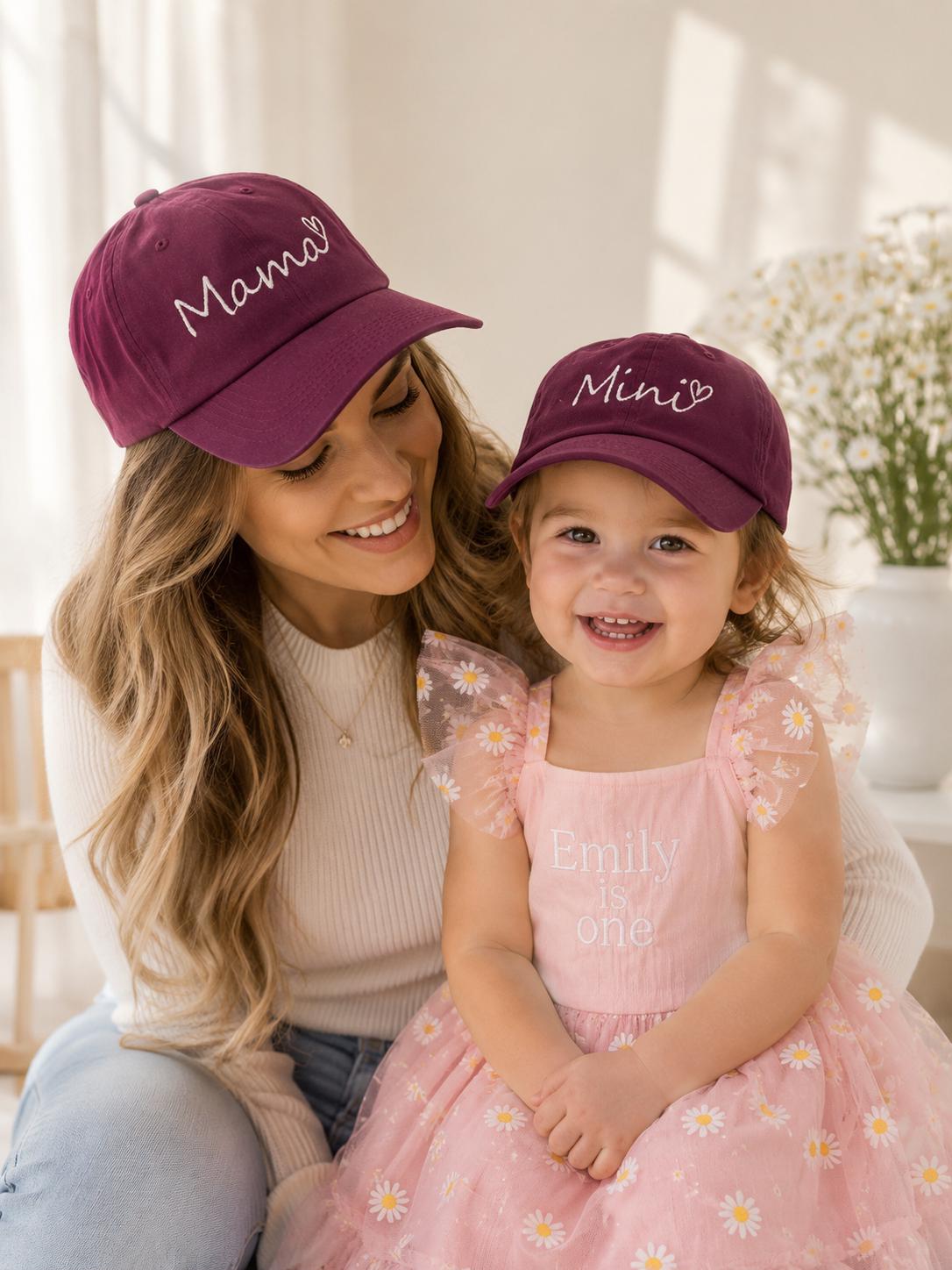 Matching Family Summer Hats – Embroidered Mummy, Daddy & Mini Caps - Image 13