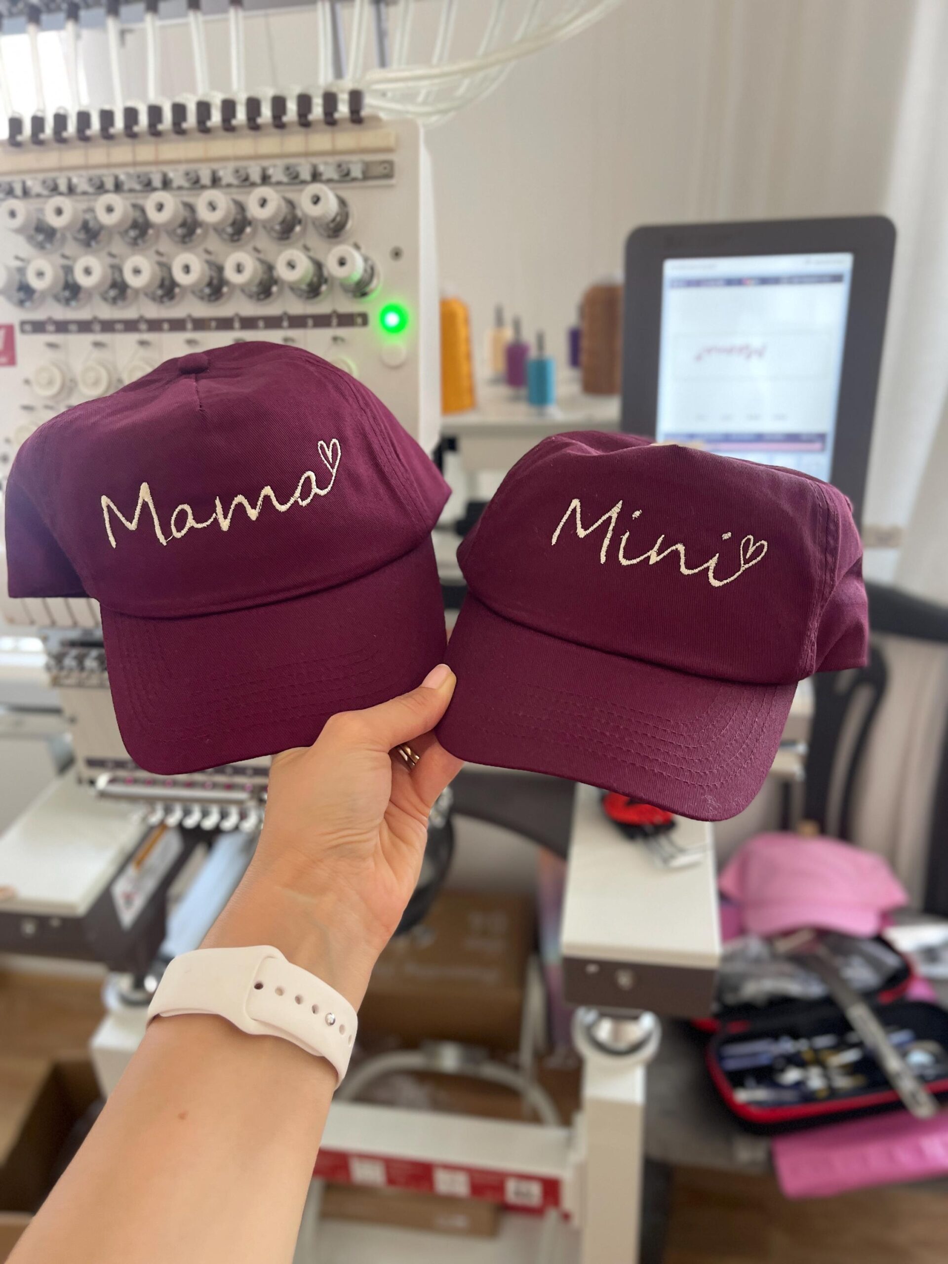 Matching Family Summer Hats – Embroidered Mummy, Daddy & Mini Caps - Image 12