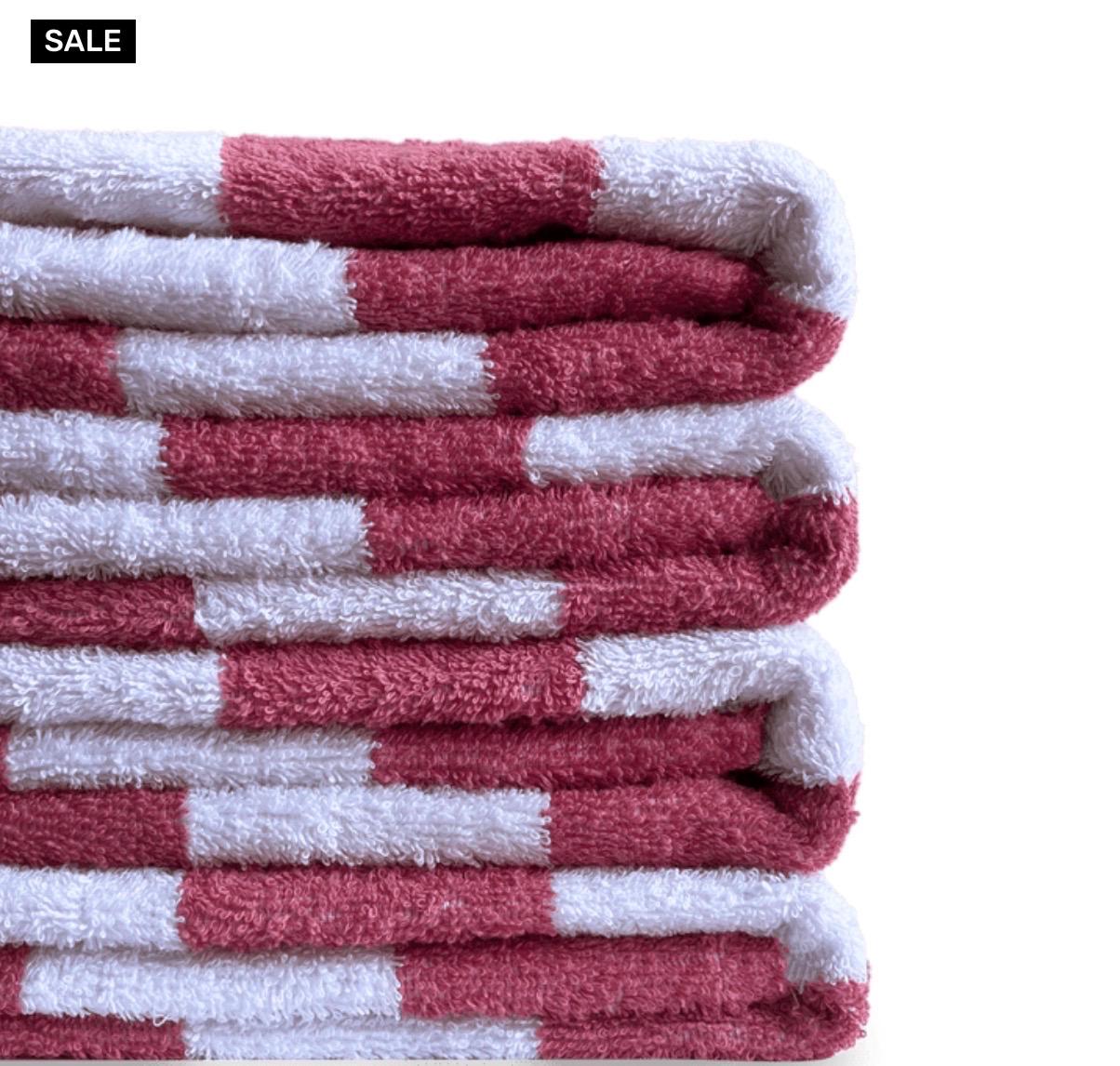 Personalised Cabana Stripe Beach Towel – Embroidered Name - Image 9