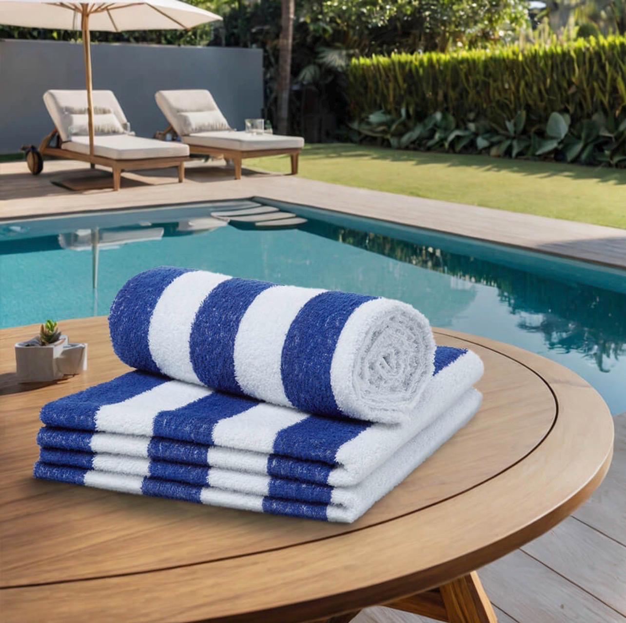 Personalised Cabana Stripe Beach Towel – Embroidered Name - Image 8