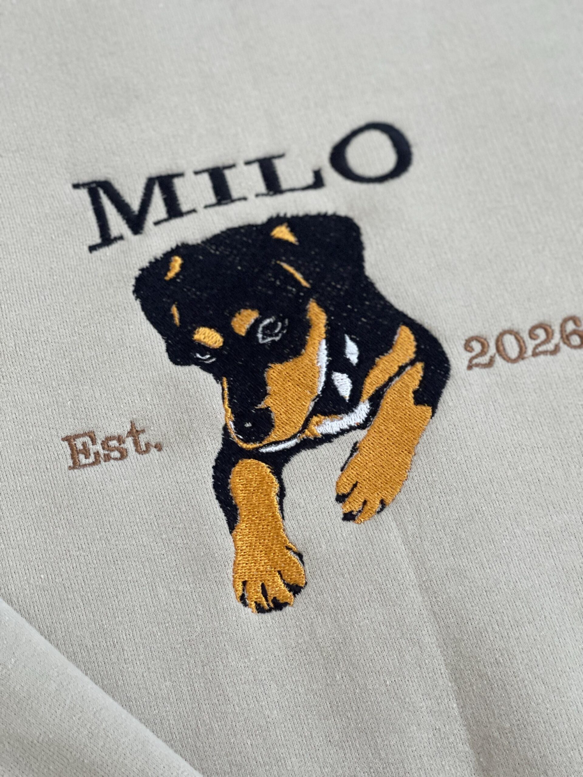 Personalised Pet Portrait Hoodie – Embroidered Dog or Cat from Photo - Image 8