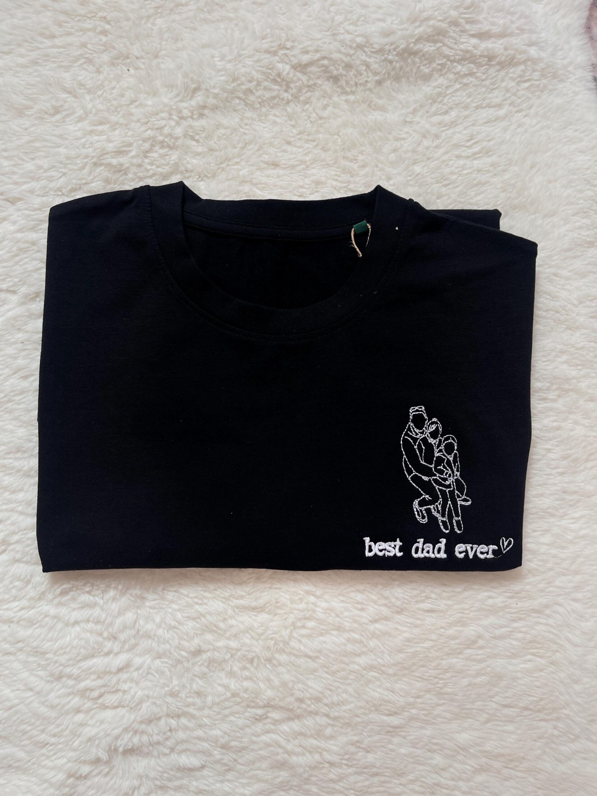 Personalised Dad T-Shirt – Embroidered Kids Names - Image 8