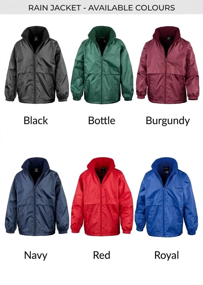 Personalised Kids Waterproof School Jacket – Fleece-Lined Embroidered Name Coat - Image 4