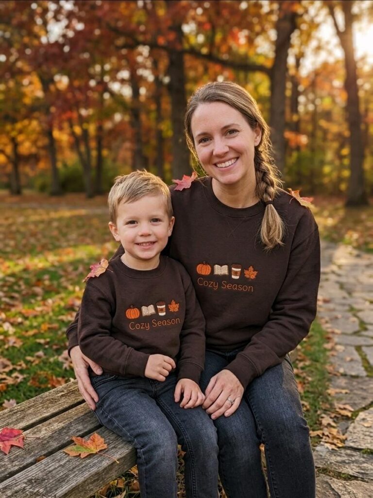 Cozy Season Family Hoodie – Matching Autumn Pumpkin Patch Sweatshirt