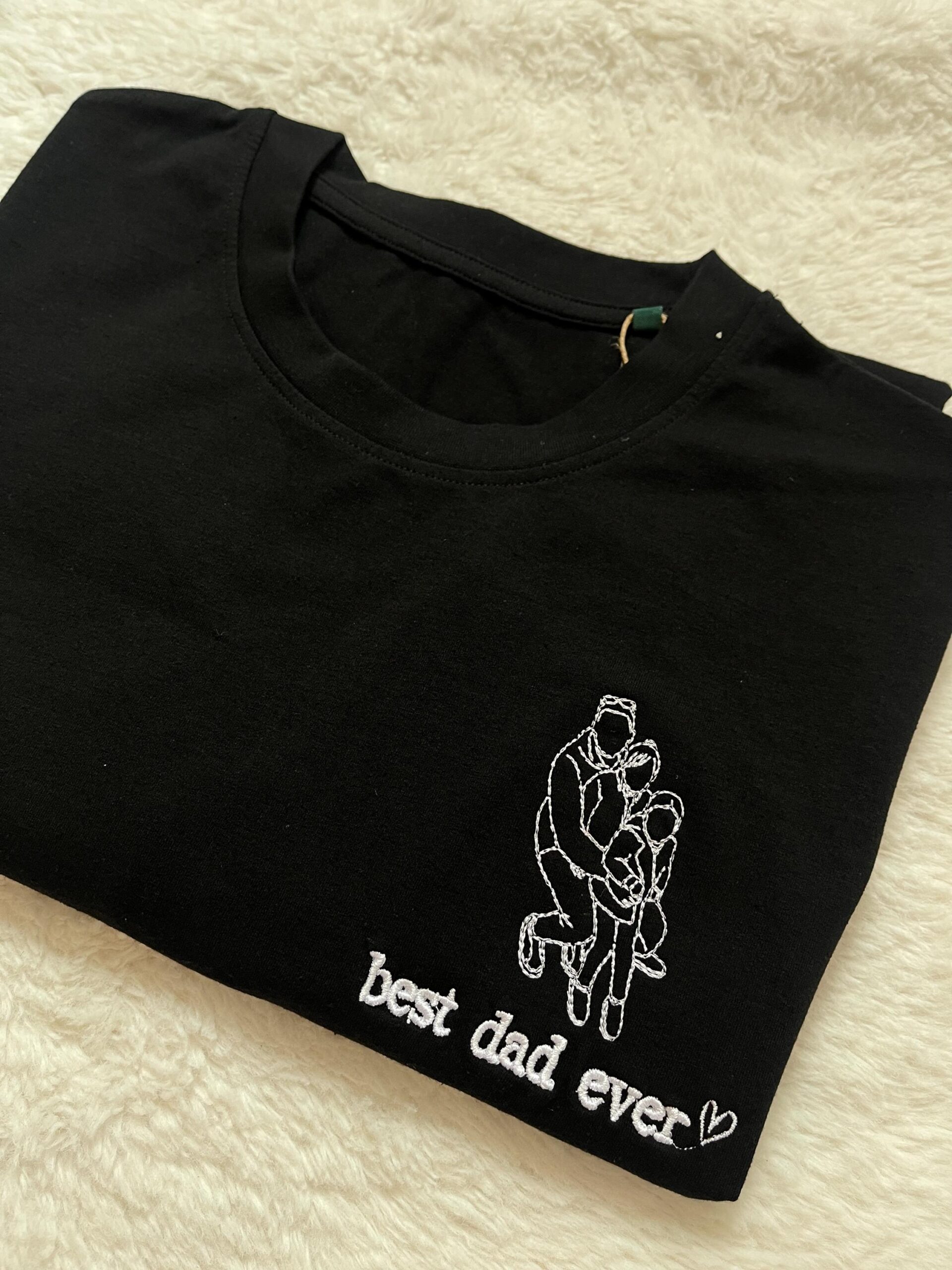 Personalised Dad T-Shirt – Embroidered Kids Names - Image 7