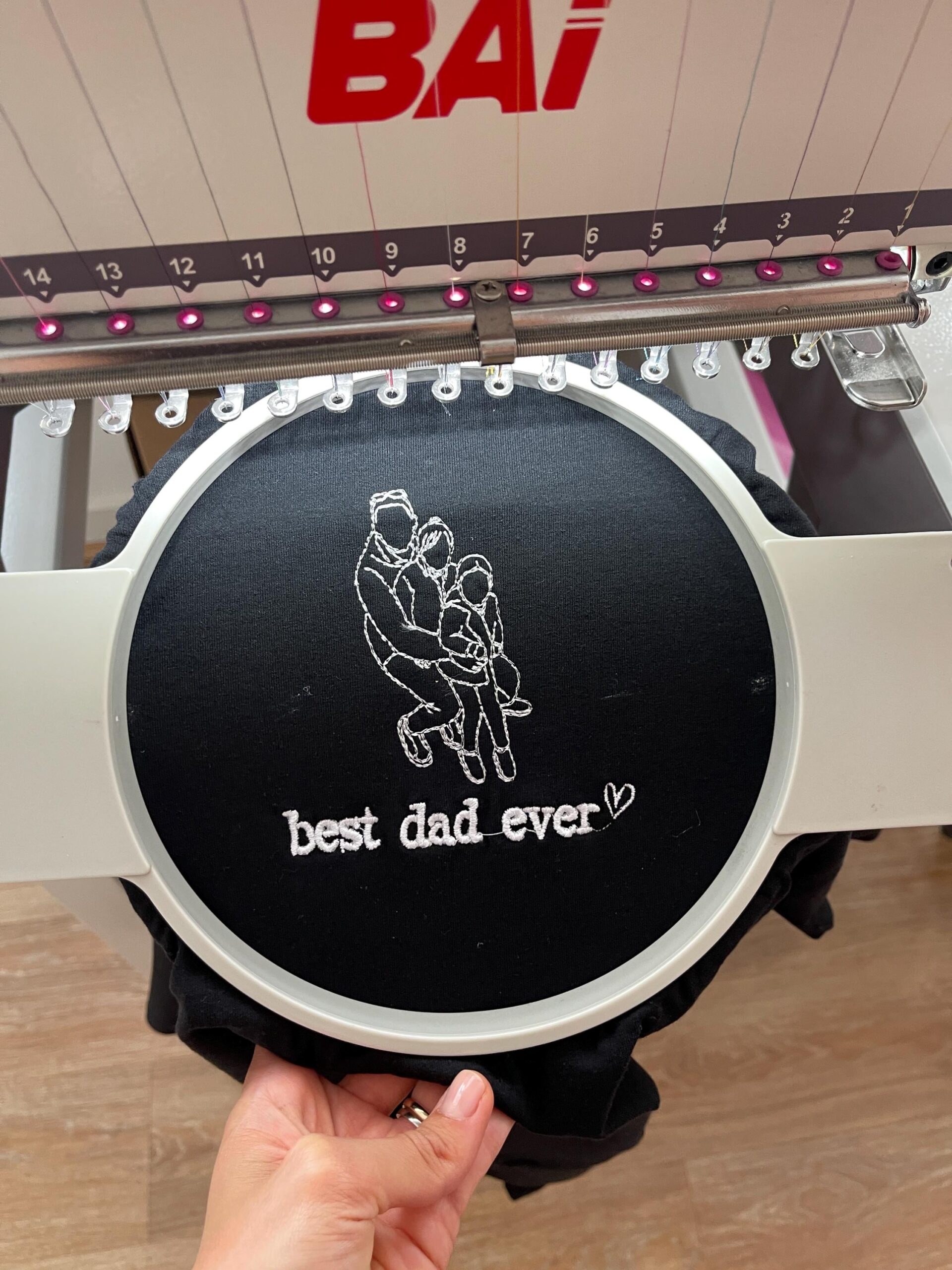 Personalised Dad T-Shirt – Embroidered Kids Names - Image 10