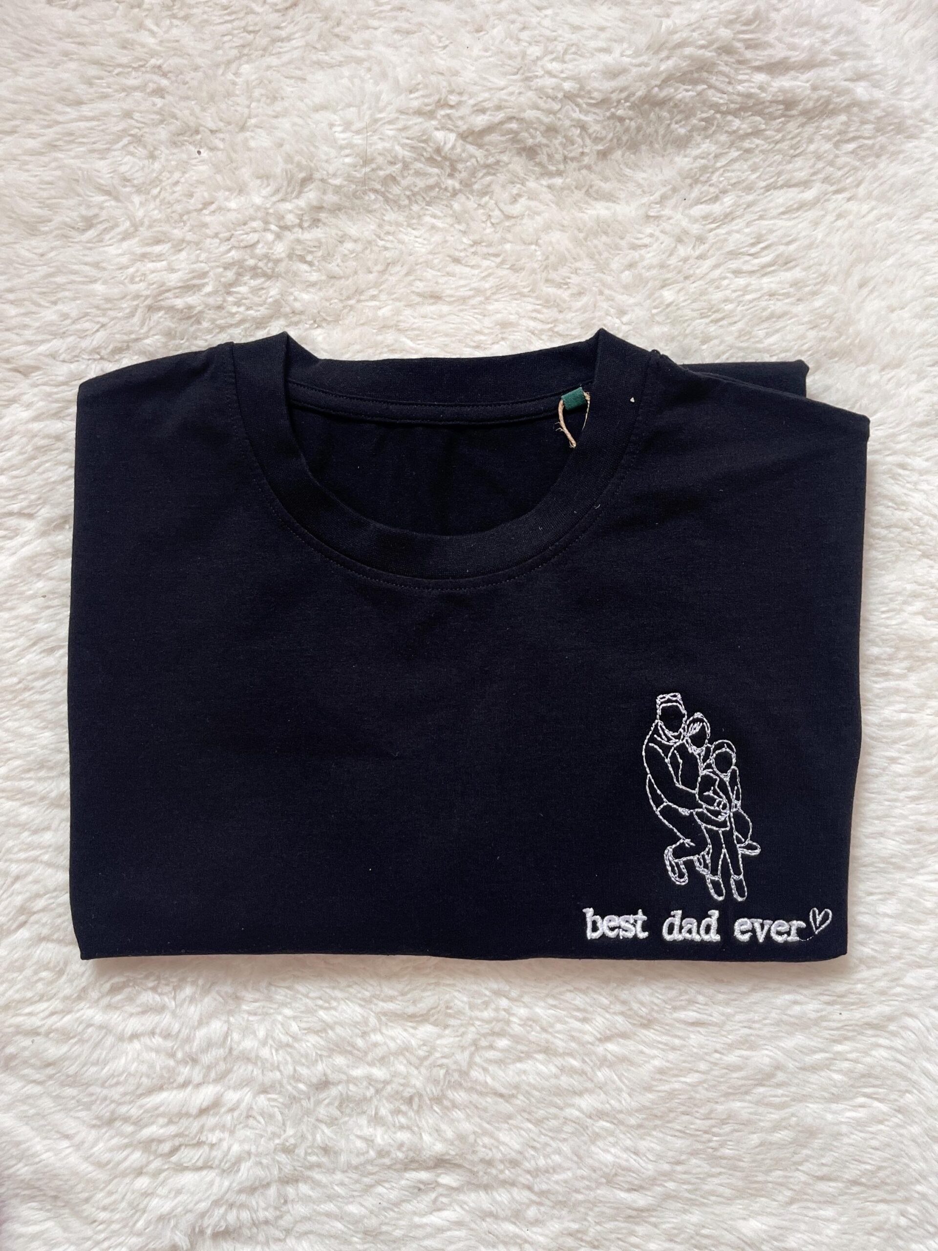 Personalised Dad T-Shirt – Embroidered Kids Names - Image 11