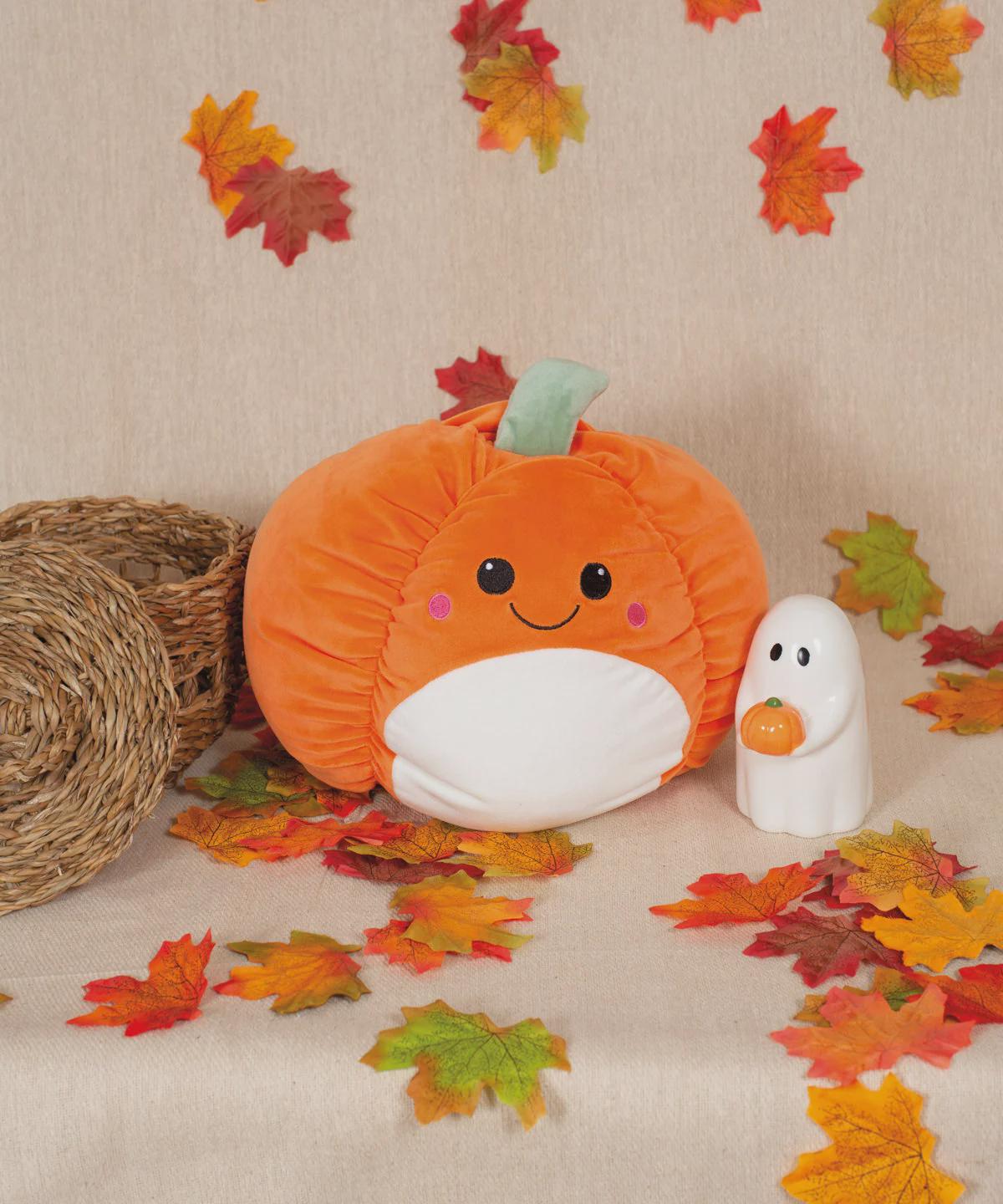 Personalised Pumpkin Plush Toy – Embroidered Halloween Name Gift - Image 3