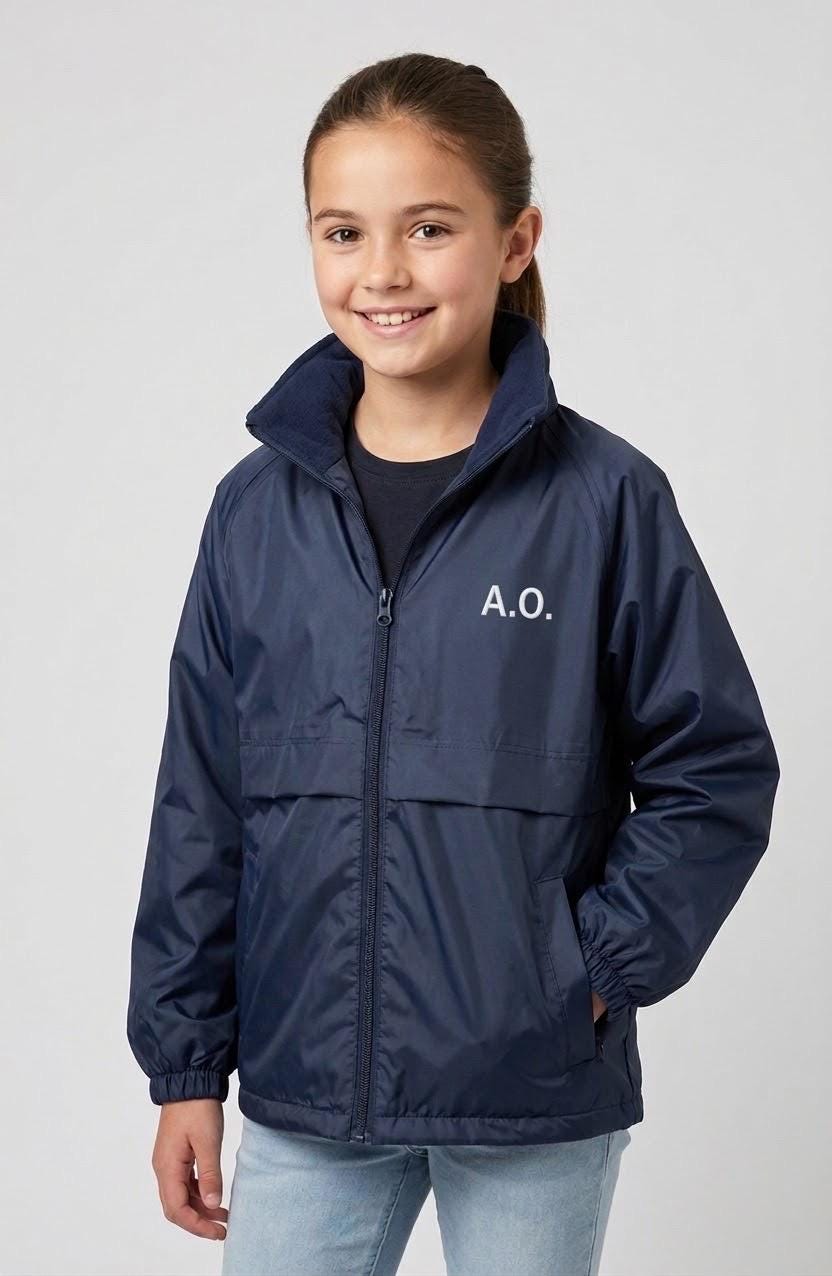 Personalised Kids Waterproof School Jacket – Fleece-Lined Embroidered Name Coat - Image 10