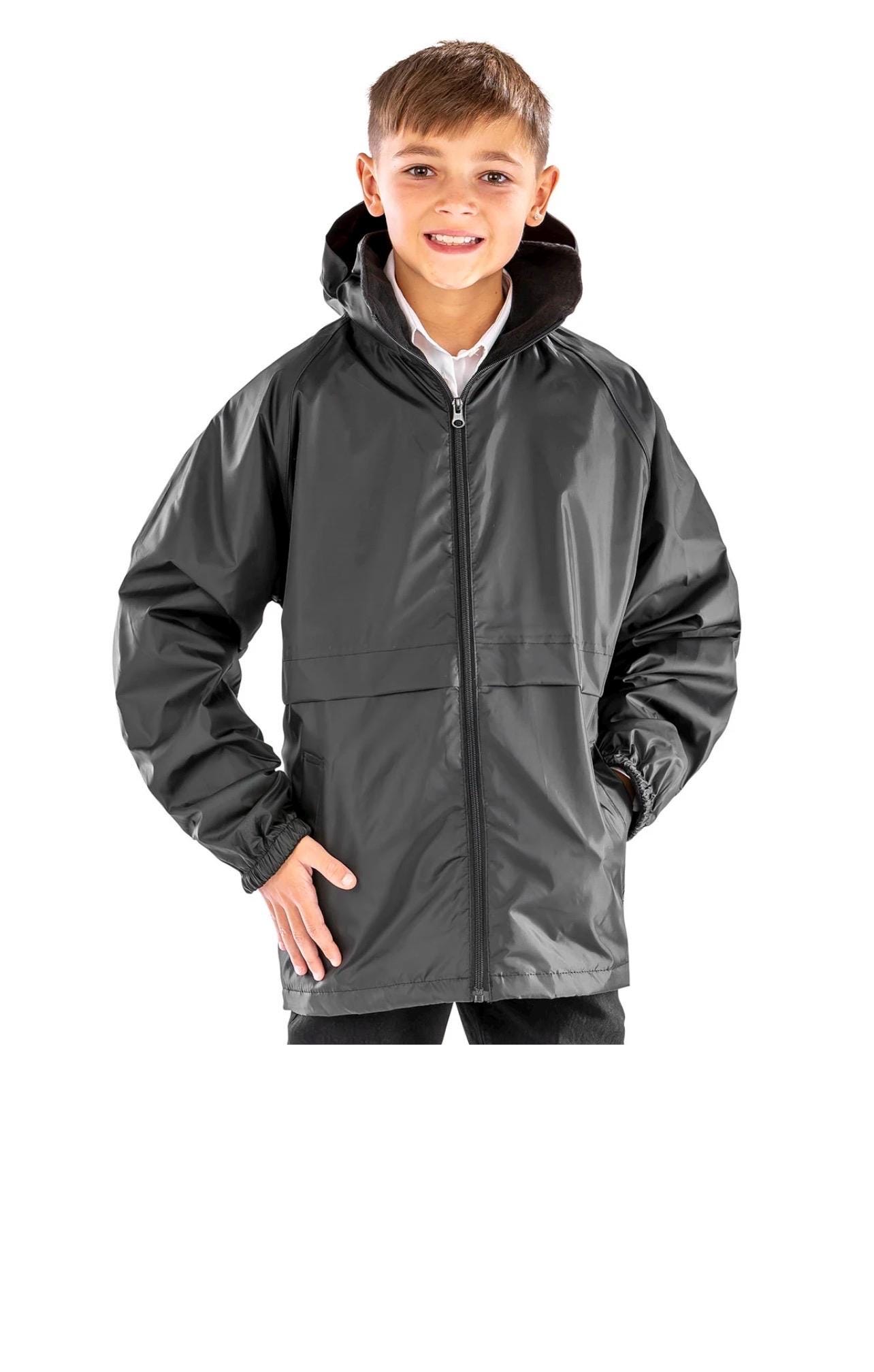 Personalised Kids Waterproof School Jacket – Fleece-Lined Embroidered Name Coat - Image 13