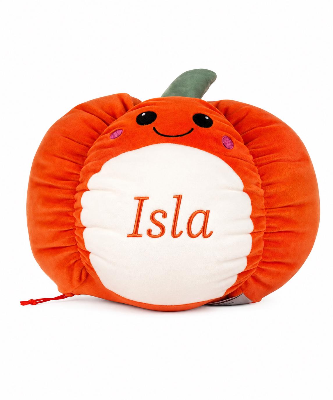 Personalised Pumpkin Plush Toy – Embroidered Halloween Name Gift - Image 8