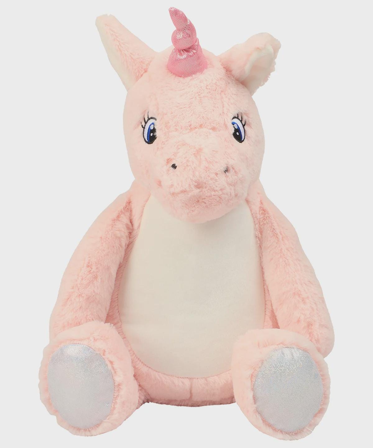 Personalised Unicorn Plush Toy – 38cm Embroidered Name Gift - Image 7